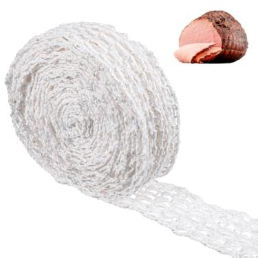 Imagem de Rolo de rede de carne de 5 metros, tamanho 16 elástico para cozinhar carne defumada, malha de embrulho, rede de presunto, carnes, açougueiro para carnes, cozinhar carnes, fazer salsichas