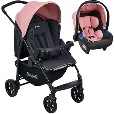 Imagem de Carrinho de Bebe Burigotto Ecco com Bebe Conforto CZ Rosa