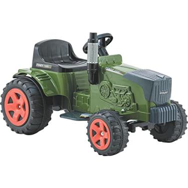 Imagem de Trator Eletrico Infantil Biemme Fendt 6V 35kg Verde Buzina