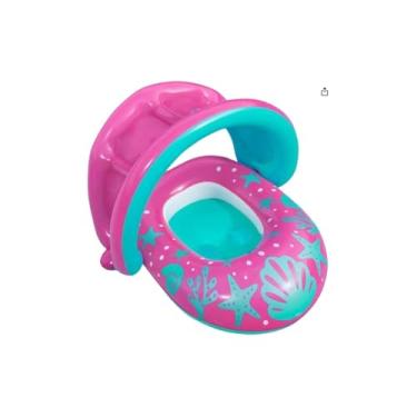 Imagem de Bote Infantil Caranguejo, Rosa, PVC, 77x79x60 cm, 6 a 18 Meses, 540g, para Piscina e Praia