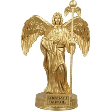 Imagem de Estátua São Rafael Arcanjo da Cura - Imagem Católica - Versão 2 (Cor Ouro)