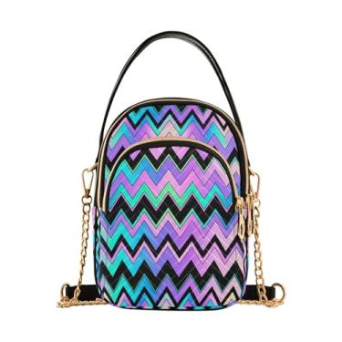 Imagem de Bolachas de Natal, bengalas de doce, bolsas de ombro antirroubo, bolsas femininas para uso diário, Listrado brilhante, 15*21*8cm