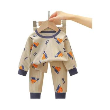 Imagem de Conjunto De Pijamas De Algodão Para Crianças Primavera Outono Roupas D