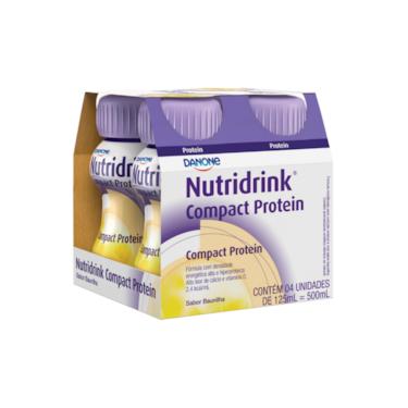 Imagem de Nutridrink Compact Protein Baunilha Danone - Kit 4 un de 125 mL
