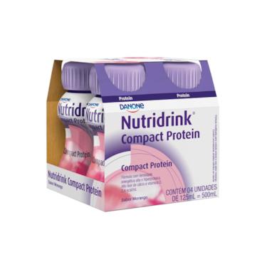 Imagem de Nutridrink Compact Protein Morango Danone - Kit 4 un de 125 mL