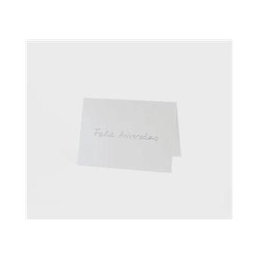 Imagem de Cartão Mini Fabriano Feliz Aniversario Branco - Teca