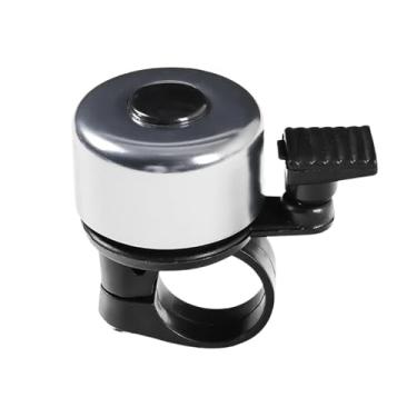 Imagem de Buzina invisível para bicicletas, sino duplo clássico para adultos e crianças, alarme sonoro de segurança para guidão de ciclismo(Silver)