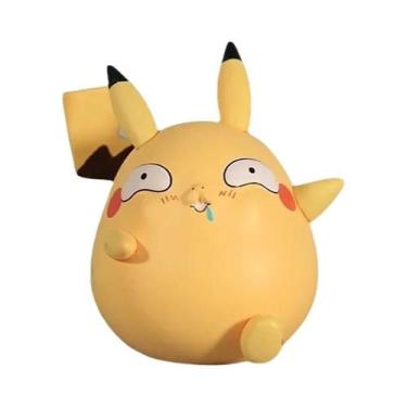 Imagem de Figura De Pikachu Pokémon Fofa De 8cm, Modelo De Decoração Para Carro 