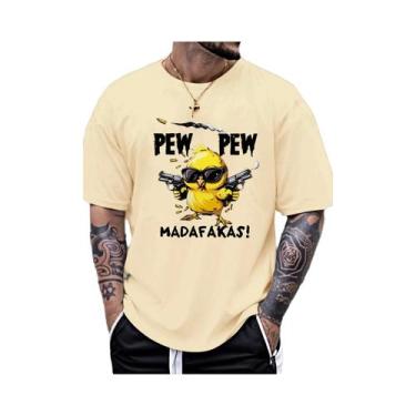 Imagem de Camiseta De Algodão Masculina plus Size Para O Verão Com Estampa De Pá