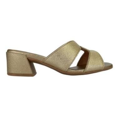 Imagem de Tamanco Usaflex AL2000 Feminino Ouro-Feminino