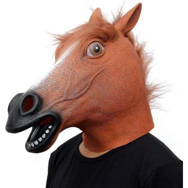 Imagem de Máscara de cavalo, vestido de festa, máscaras de cabeça de cavalo para