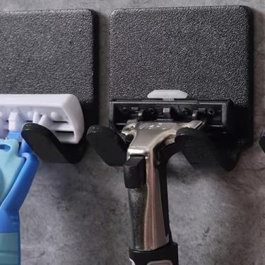 Imagem de Organizador de barbeador montado na parede, suporte de barbeador para casa, academia e espaços compactos