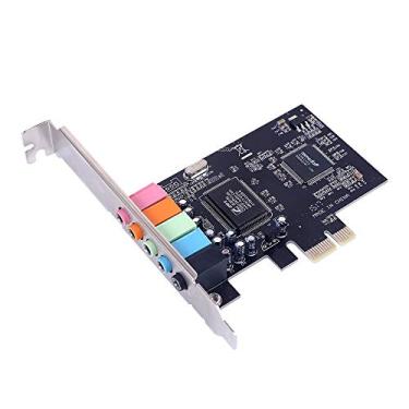 Imagem de Placa de Som PCI-E CMI8738 5 1 Canais para Computador Desktop Suporta Saída Estéreo Surround 6