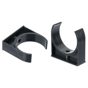 Imagem de Boxonly 2 peças de grampos de tubo de água de PVC clipes de tubulação em forma de U para mangueira de irrigação suporte de tubo de irrigação para 75 mm OD para bandejas de TV, tubos, mangueira