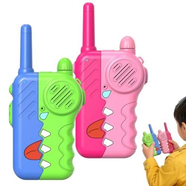 Imagem de Walkie-Talkies para Crianças - Resistente a Quedas Sem Fio Longo Alcance,Rádios Comunicadores Sem Fio para Meninos | para Ar Livre Piquenique Acampamento Role-Play Crianças Família Festa de