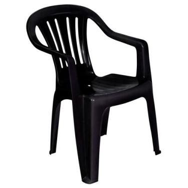 Imagem de Cadeira Plastica MOR ATE 182KG - 15151104 Preto - Mor Cadeiras