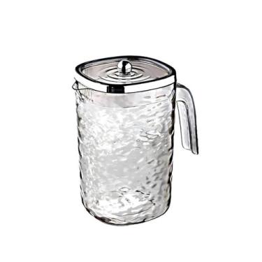Imagem de x3anggyt5 Jarra de água leve luxuosa chaleira de água fria transparente para armazenar sucos frescos e bebidas para cozinha, geladeira, pote de bebida, jarro de chá gelado