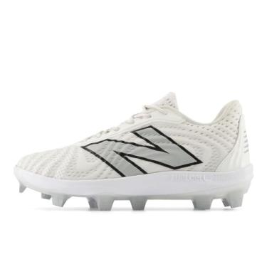 Imagem de New Balance FuelCell 4040 V7 Tênis de beisebol masculino moldado, Branco óptico, nuvem de chuva, 40