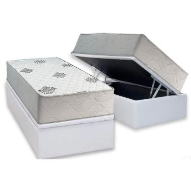 Imagem de Cama Box Baú Solteiro + Colchão Anatômico Inovaflex Comfort Premium