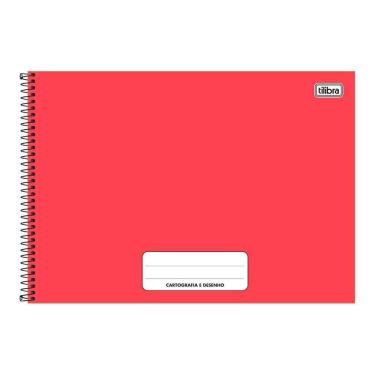 Imagem de Caderno Cartografia E Desenho Pepper Vermelho 80 Folhas