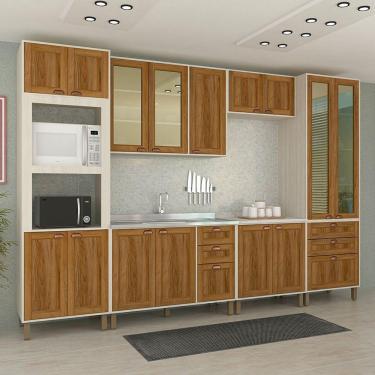 Imagem de Cozinha Completa Com 6 Peças E Vidro Reflecta Sofia Pátina Ff Com Moscatto Ff