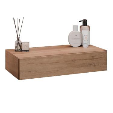 Imagem de Penteadeira Suspensa 60cm 1 Gaveta Carina Z34 Freijó - Mpozenato