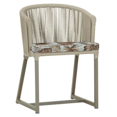 Imagem de Cadeira De Jantar Noronha Alumínio Fendi E6 Trama  Rami