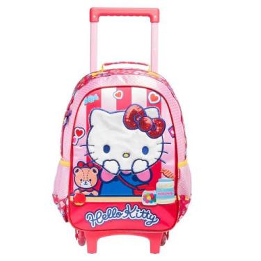 Imagem de Mala Infantil Hello Kitty 3d Galaxy Mochila Rodinhas Gel -, Rosa