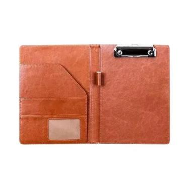 Imagem de Pasta De Conferência Multifuncional Em Couro PU A5, Organizador De Arq