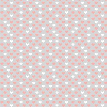 Imagem de Papel De Parede Cinza E Corações Branco E Cinza Autocolante