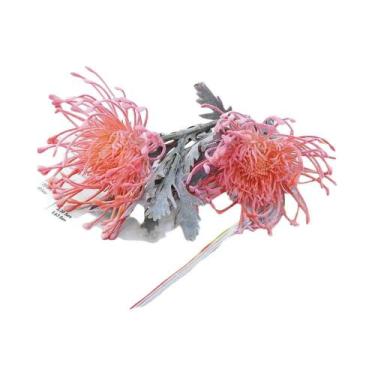 Imagem de Flores Artificiais Garra De Caranguejo, Ramo Curto Com 2 Pontas, Guirl