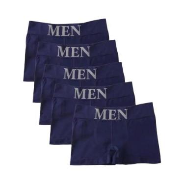 Imagem de Conjunto De 5 Cuecas Boxer Masculinas De Alta Elasticidade E Respirabi
