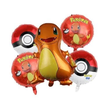 Imagem de Conjunto De Balões Pokémon Para Aniversário De Crianças De 1 a 9 Anos 