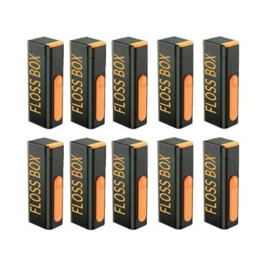 Imagem de 20 Unidades De Caixa Portátil Para Fio Dental Com Espelho, Mini Estojo