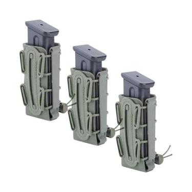 Imagem de Porta-Magazine Tático De 9mm (3 Peças) Com Clipe De Cinto Para Glock B