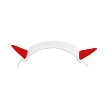 Imagem de Acessórios De Cabelo Com Chifres De Diabo Zero Two, Colar De Cosplay D