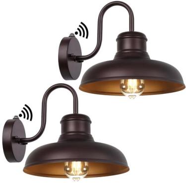 Imagem de Luzes de parede externas TOBUSA Dusk to Dawn Waterproof 29cm