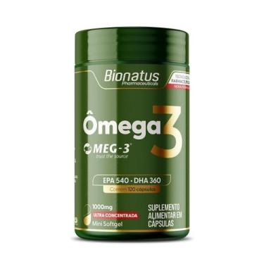 Imagem de Omega 3 ultra concentrada epa 540 dha 360 120caps softgel - BIONATUS, 