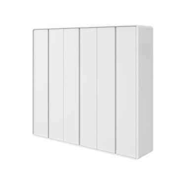 Imagem de Guarda-roupa 6 Gavetas 6 Portas Móveis Lopas Casal Loop, Branco