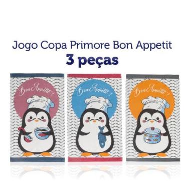 Imagem de Kit 3 Panos de Copa Felpudo Teka Primore - Bon Appetit