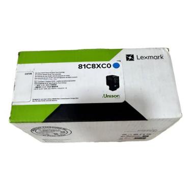 Imagem de Toner para Lexmark modelo CX735 código 81c8xc0 Ciano rendimento 16.2 M