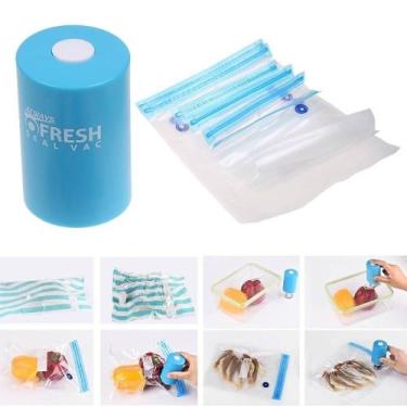 Imagem de Mini Seladora Portátil Recarregável Always Fresh + 5 Sacos - oem