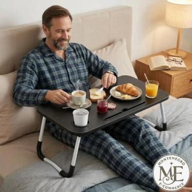 Imagem de Mesa Dobrável Multiuso para Notebook  Home Office Funciona como Bandej