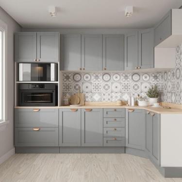Imagem de Cozinha Modulada 7 Peças 1 Tampo 3 Aéreos 3 Balcões e Torre Quente Ari