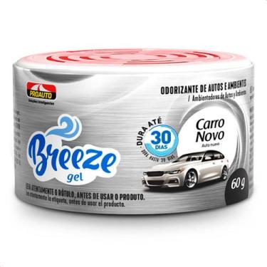 Imagem de Cheirinho Carro Novo Breeze Gel Aromatizante Proauto 60g