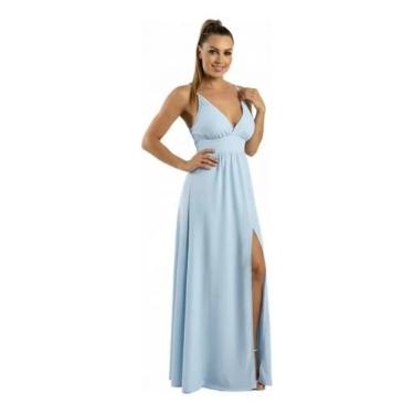 Imagem de Vestido Longo Com Fenda Elegante - Festas, Noivados - Dinéia Cintra, A
