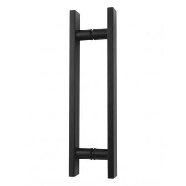 Imagem de Puxador Porta de Correr Vidro/madeira 40 CM Duplo Alumínio Cor:Cromado