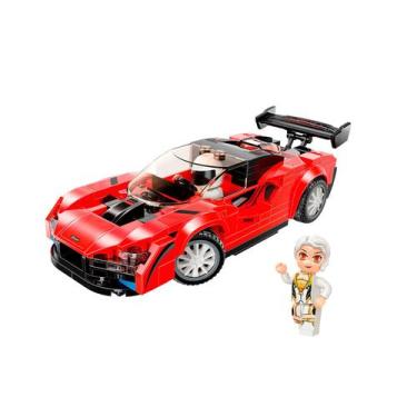 Imagem de Blocos de Montar Com 198 Peças Carro do Senna Coleção Mine City Qman