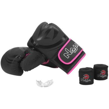 Imagem de Kit Naja Luva Boxe Bandagem Protetor Bucal Kit Completo