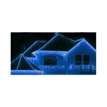 Imagem de Guirlanda De Natal Externa Com Luzes LED Em Cascata Para Decoração De 